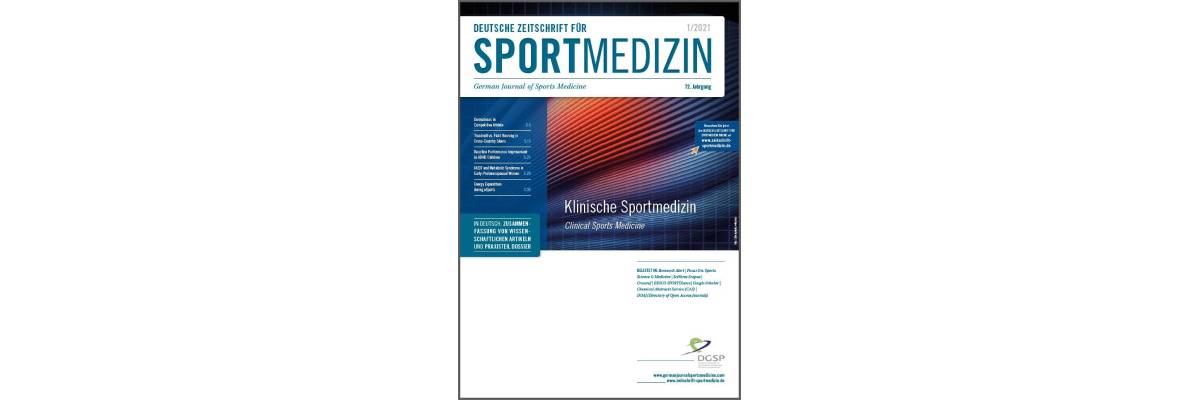 Erscheinungstermine der Deutschen Zeitschrift für Sportmedizin (DZSM) in 2021